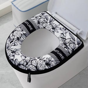 8 pezzi Coprisedili Per Wc, Wc Universale Lavabile Toilet Seat, Cuscino Del Sedile Del Water, Coprivaso In Peluche, Adatto per Casa, Hotel, Bagno, Viaggi, Lavabile (4 Colori
