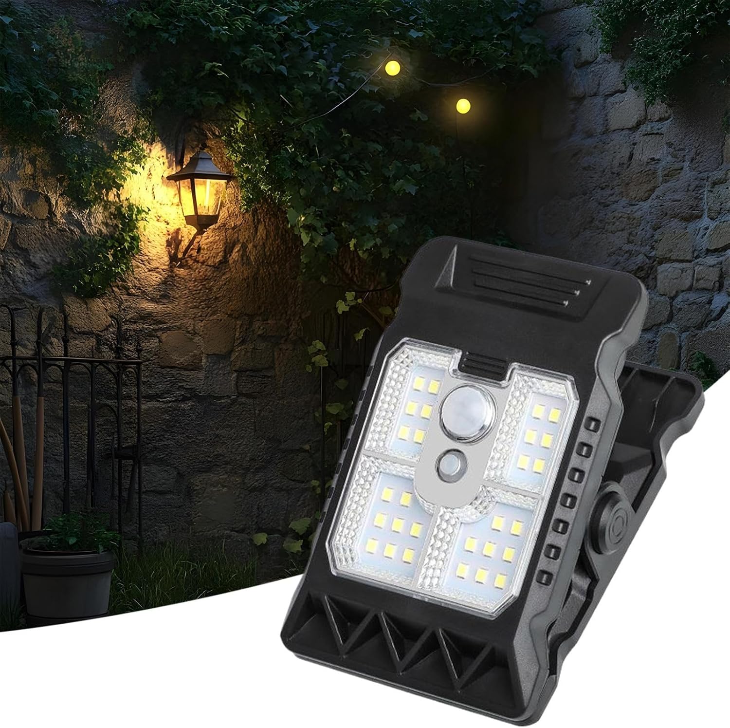 Lampe Solaire Extérieur Avec Détecteur De Mouvement - Éclairage Sécurité Jardin, Portail, Terrasse