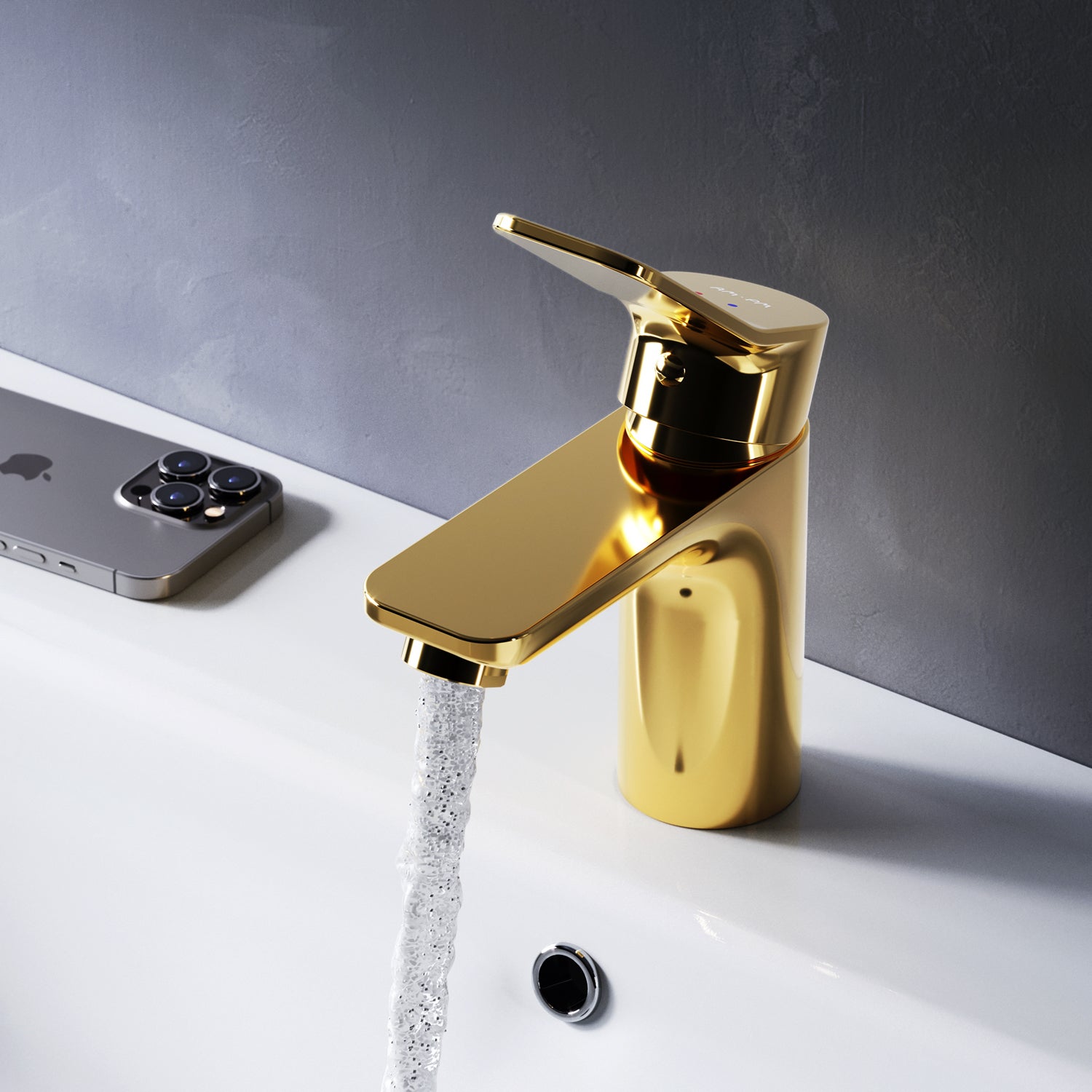 Bateria umywalkowa Bateria umywalkowa, złota, X-Joy FXA02199 AM.PM