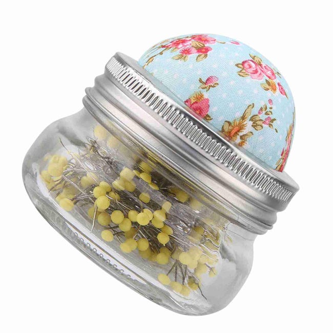 Spilla da cucito in bottiglia di vetro rotonda con perle grandi, porta spilli con testa grande, kit da cucito fai da te | Leroy Merlin Spilla da cucito in bottiglia di vetro rotonda con perle grandi, porta spilli con testa grande, kit da cucito fai da te | Leroy Merlin