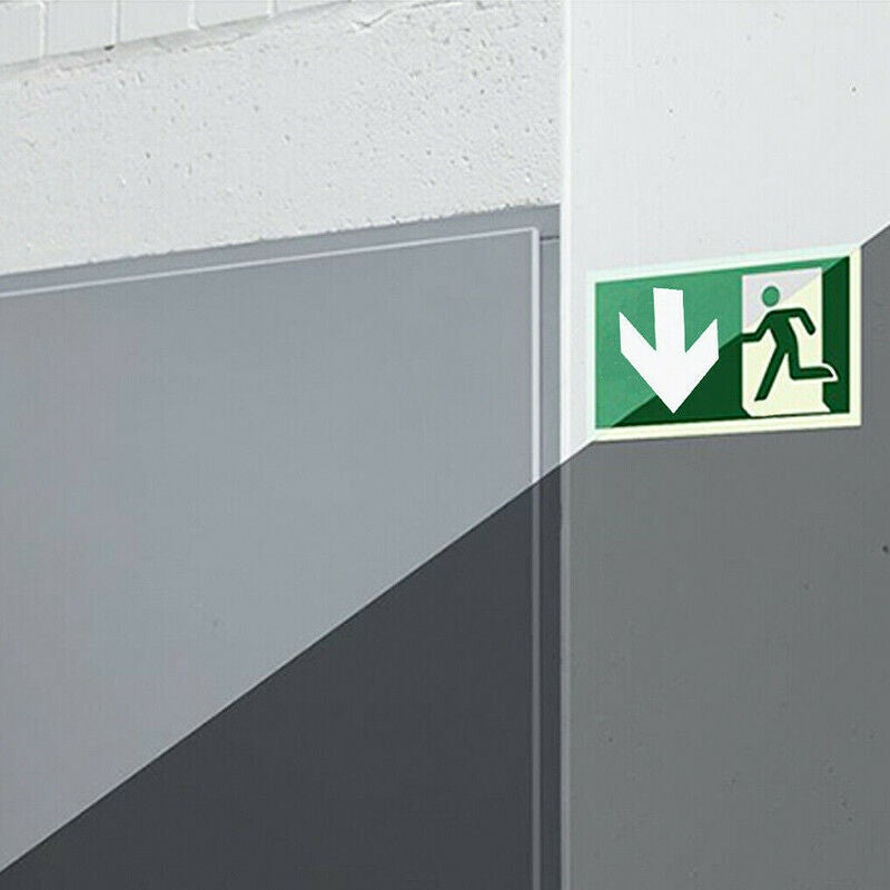 INDICACIONES DE LA LÁMPARA DE SALIDA DE EMERGENCIA FLECHA ABAJO LUZ DE