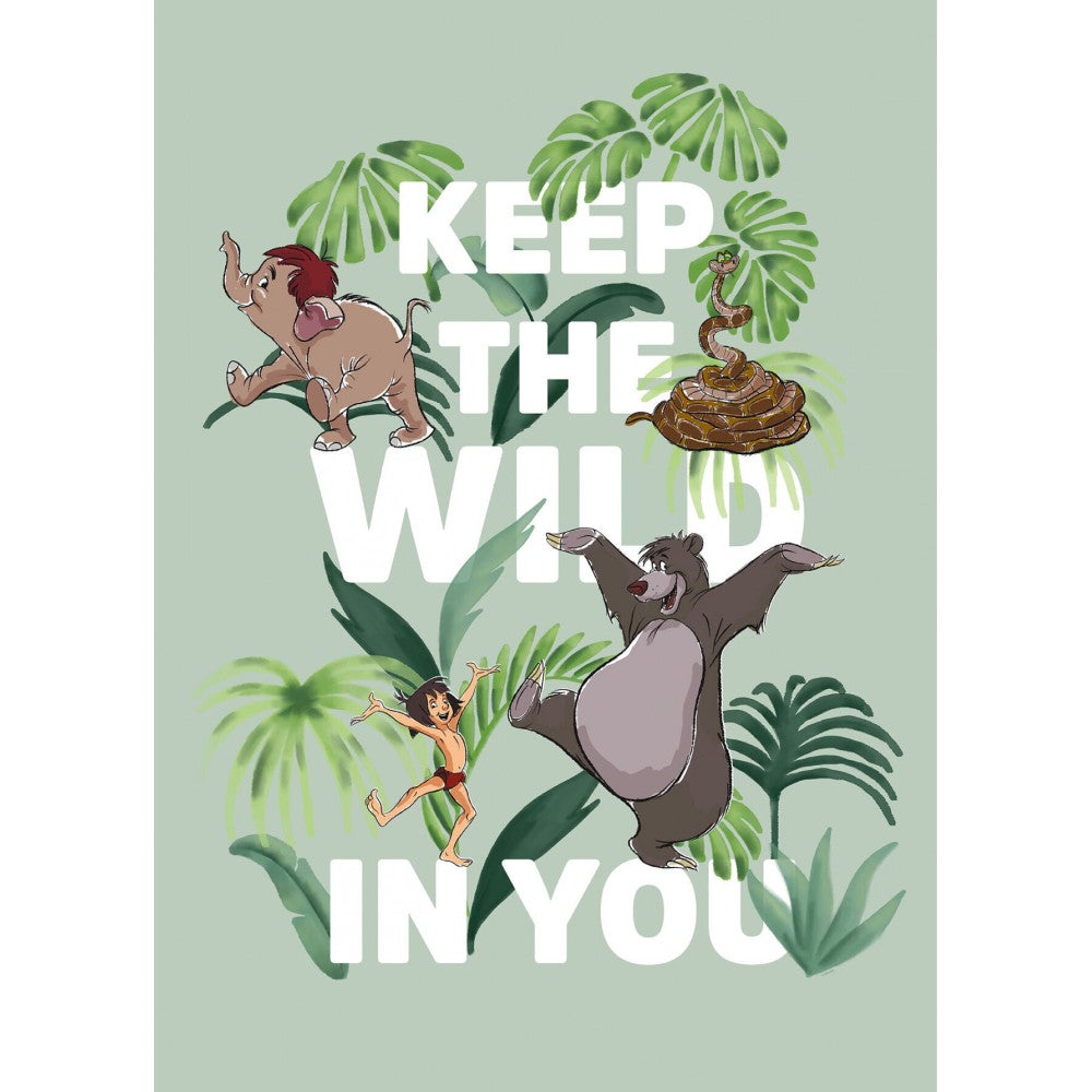 Póster decorativo libro de la selva verde - 50 x 70 cm - sanders & sanders