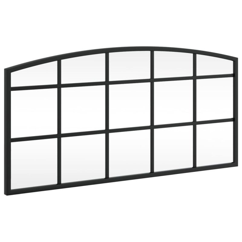 Miroir mural noir 60x30 cm arche fer - 2