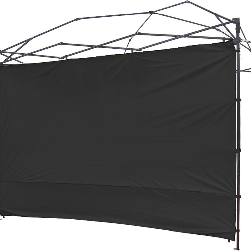 Składany namiot turystyczny z prostymi nogami, wodoodpornym daszkiem, ścianami bocznymi i konstrukcją altany, 1-częściowy, czarny.