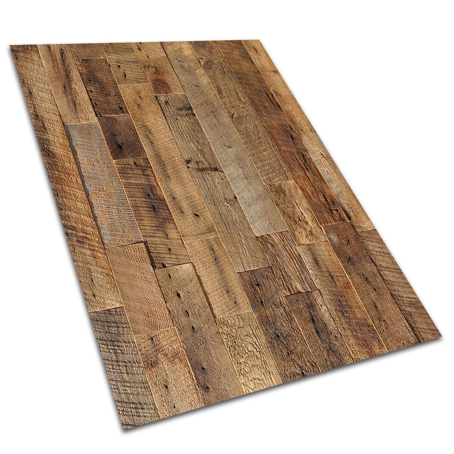 Dywan winylowy krótkie deski naturalny styl chodnik PCV dekoracyjny 150x225 cm – Tulup