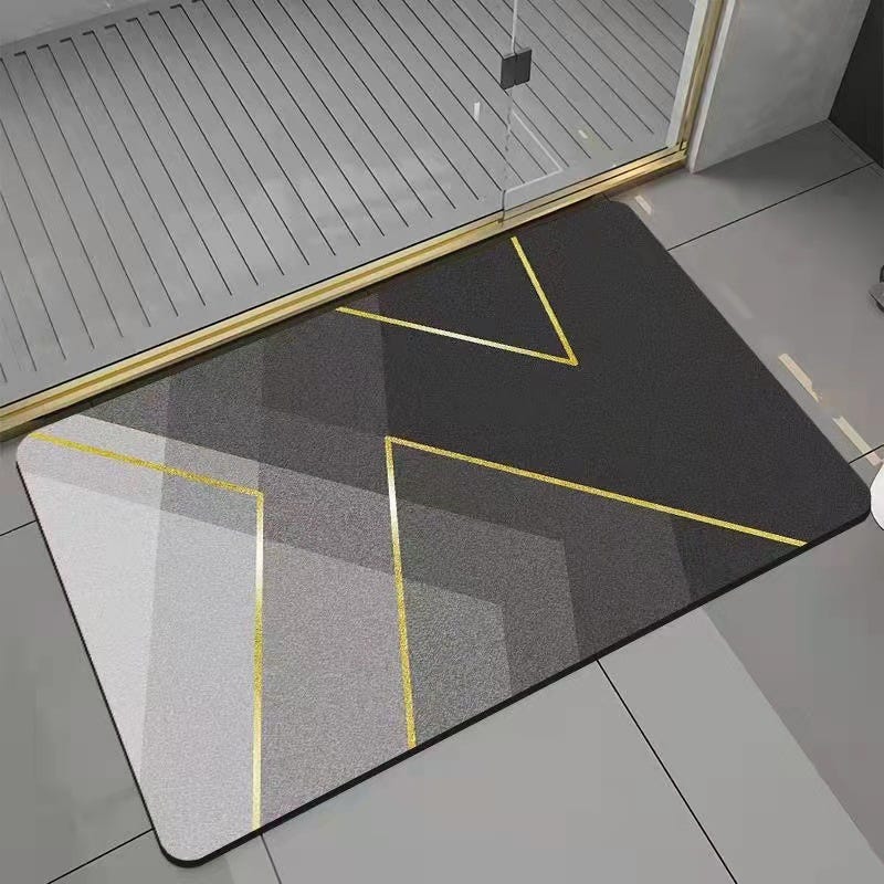 Confezione da 2 tappetini da bagno in pietra di diatomacea | FindTheDeal Confezione da 2 tappetini da bagno in pietra di diatomacea | FindTheDeal