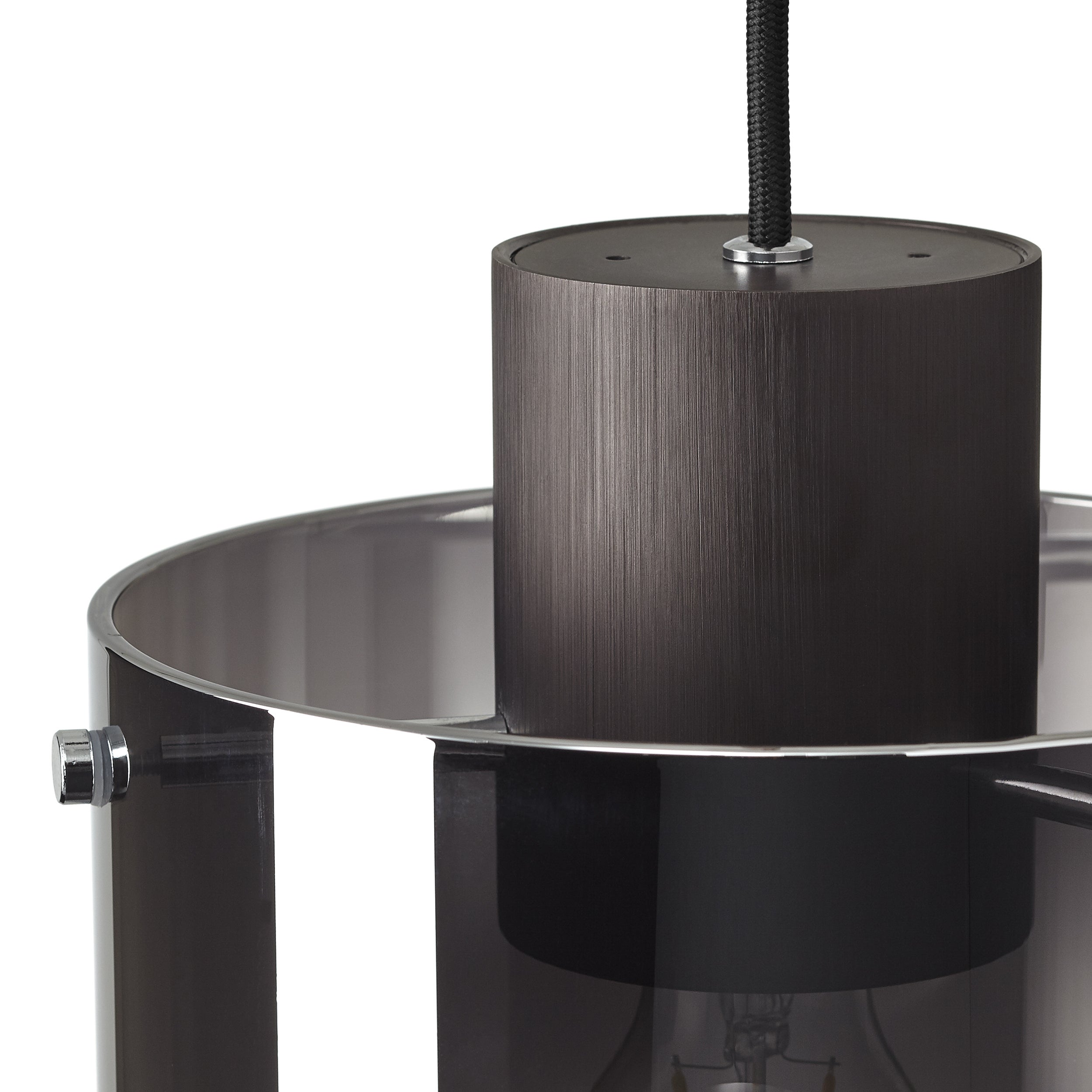 Lampa BRILLIANT, Vonnie okrągła sufitowa 3 płomienie czarny / kolor drewna, 3x A60, E27, 25W, drewno ze zrównoważonego leśnictwa (FSC) - 5