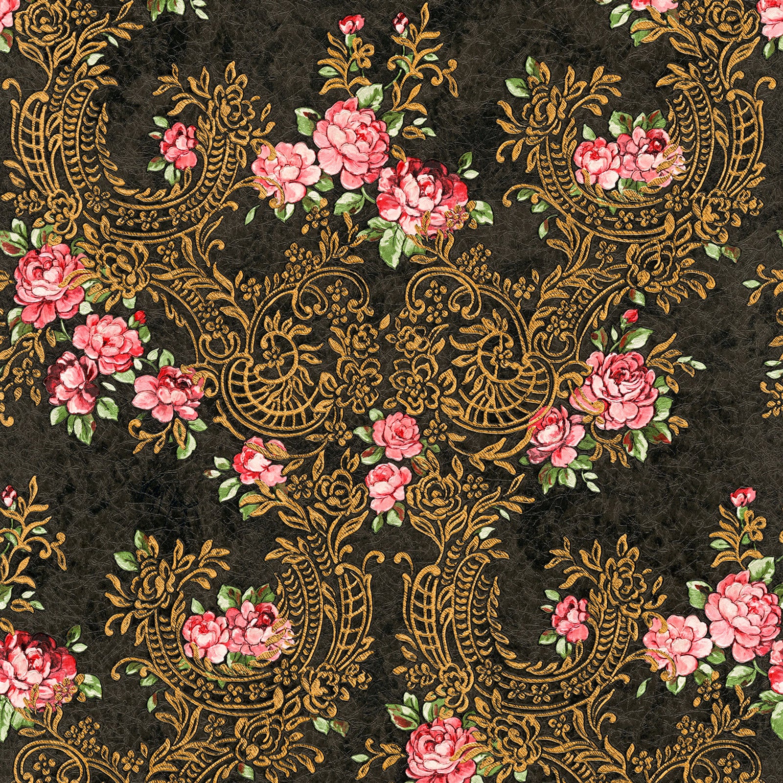 Papier peint baroque Jacopo M1-No.2314 | papier peint | marron
