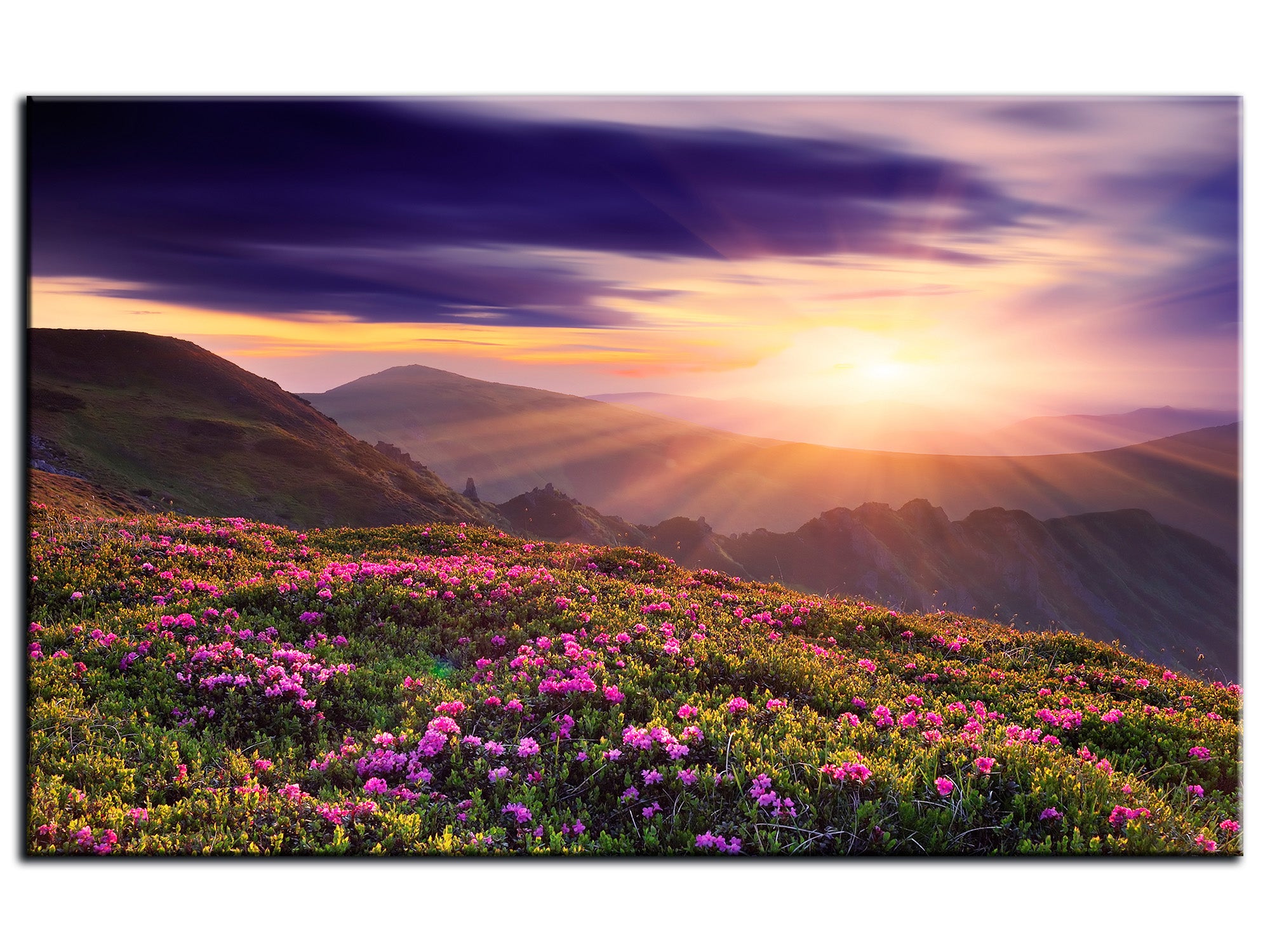 Tableau Décoratif Moderne "Lac Dans Les Montagnes" - Cadre MDF 60x40 Cm Tulup - Pour Toutes Les Pièces