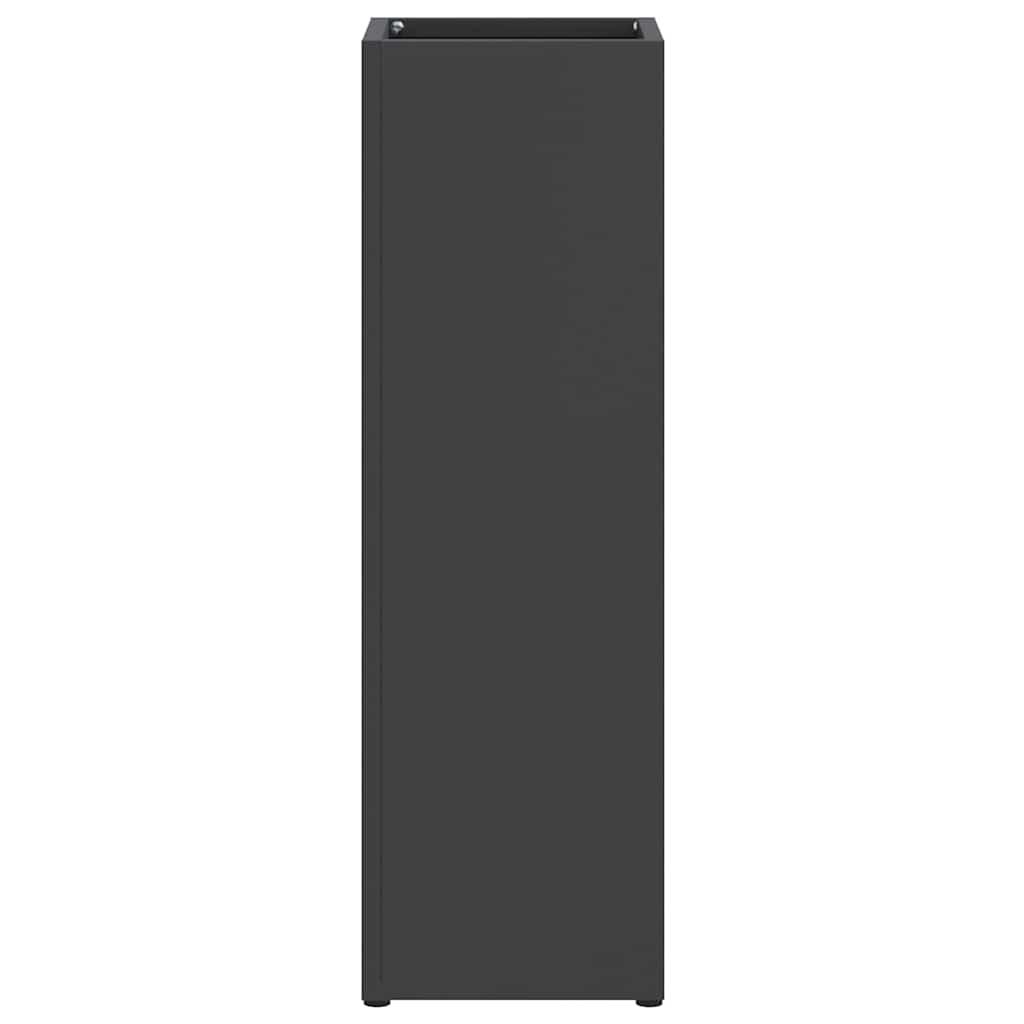 vidaXL Stand de Parapluie de Pluie Noir 15,5 x 15,5 x 49 cm Acier - 4