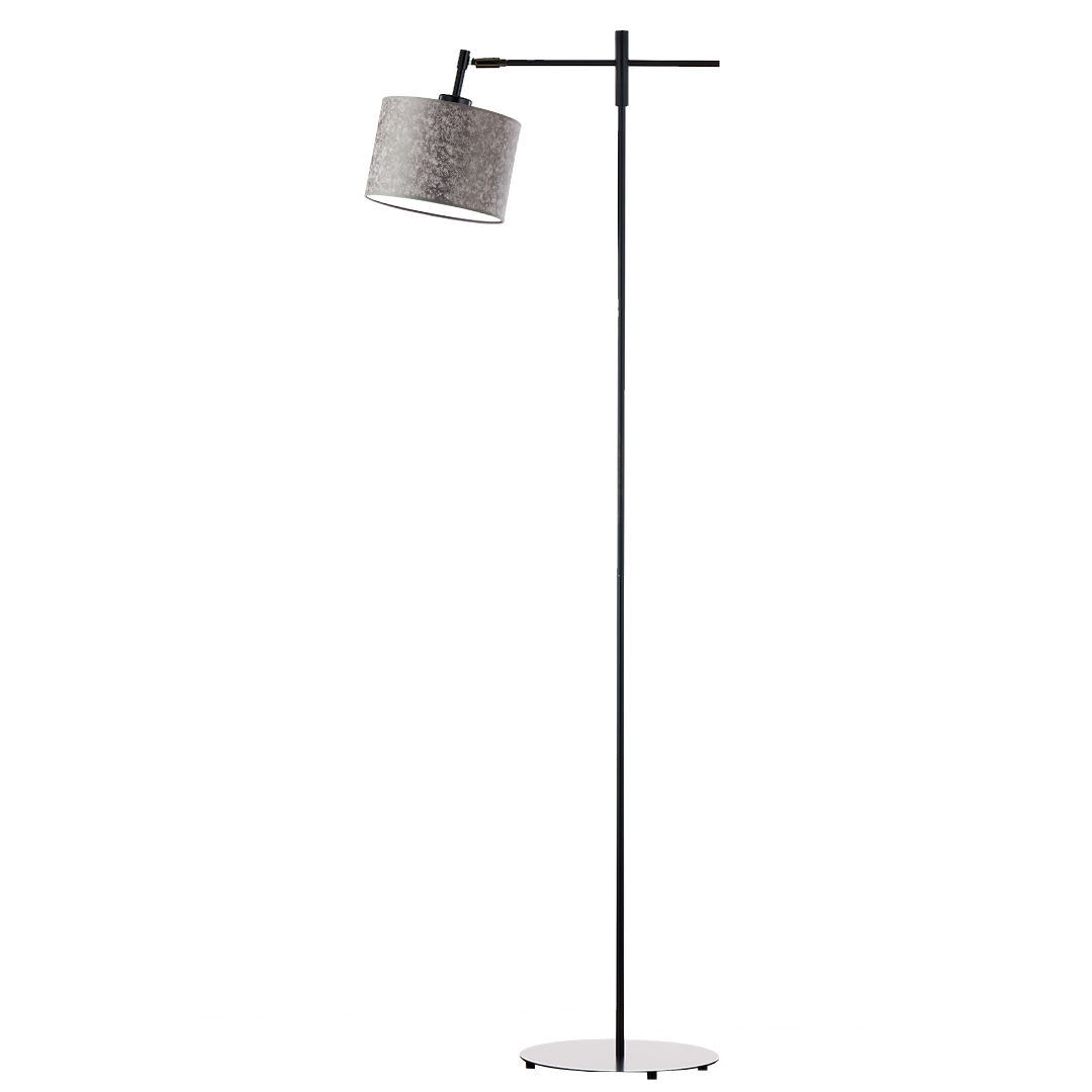Lampa stojąca podłogowa przegubowa regulowana z abażurem walec 17cm SALIX