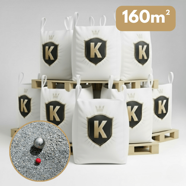 PACK 2 BIG BAG 1,5T Sable Pétanque des Champions Gris 0/8 - 2
