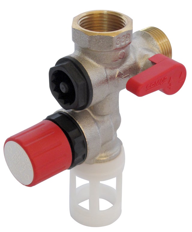 COMAP Groupe de sécurité 889 laiton droit pour chauffe eau, cumulus - 20x27 ou 3/4