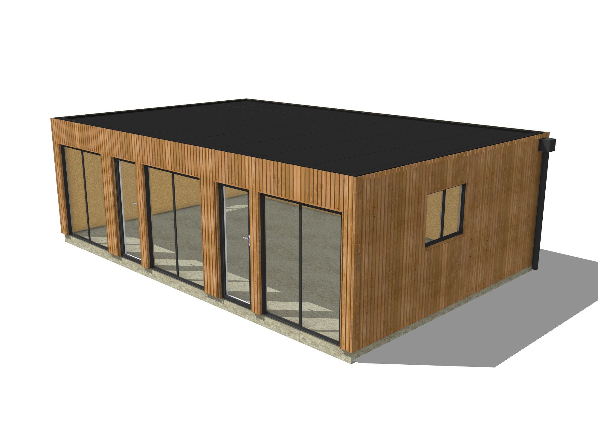 Studio de jardin 4 saisons en bois 8,8 x 5,7 x 2,7 m / isolation RE2020 - 2