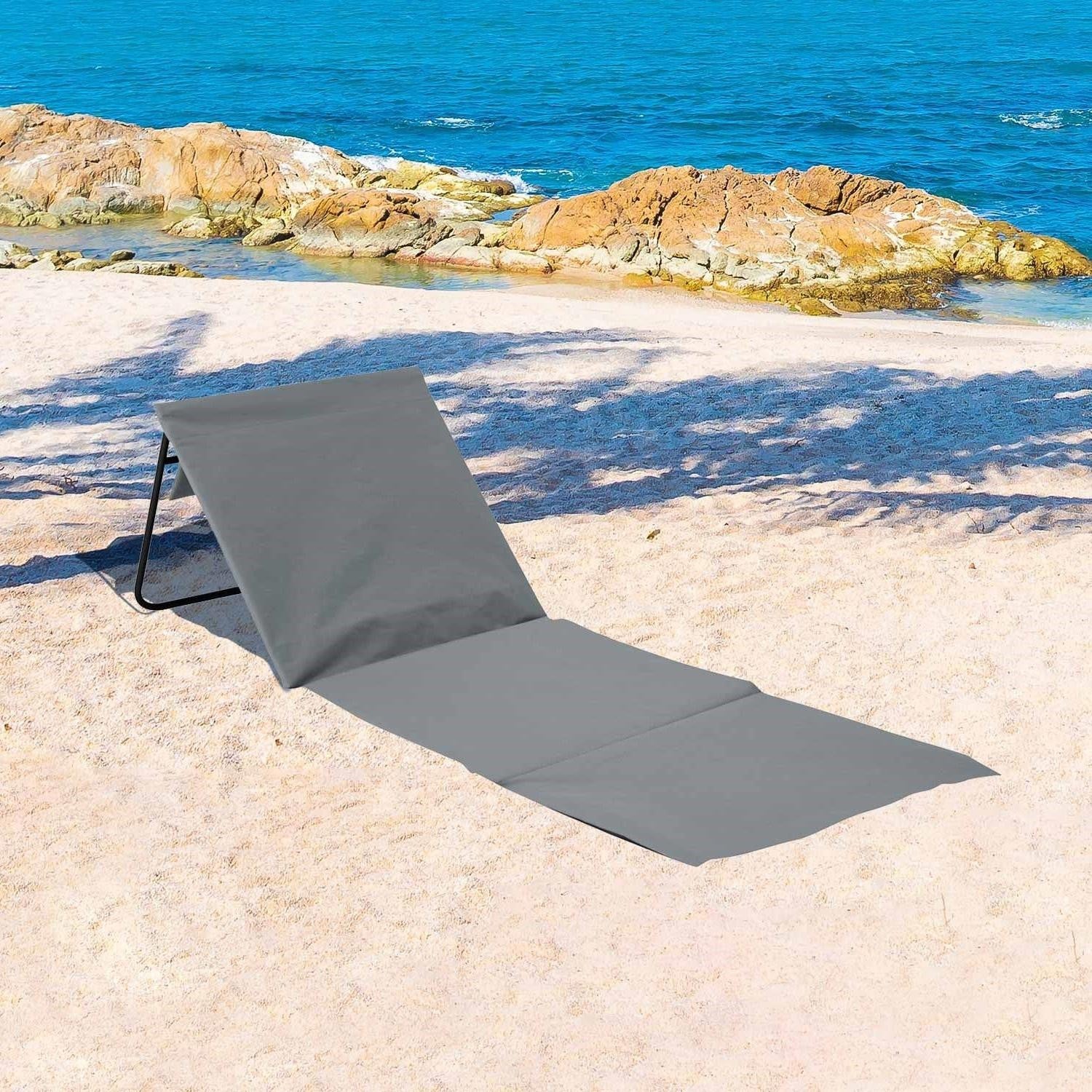 Pack 2 Tapetes Dobráveis de Praia ​​Acolchoados com Encosto 153x51x42cm Thinia Home - 5