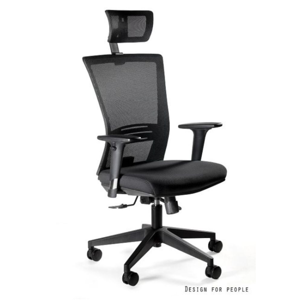 Fotel biurowy ERGONIC czarny