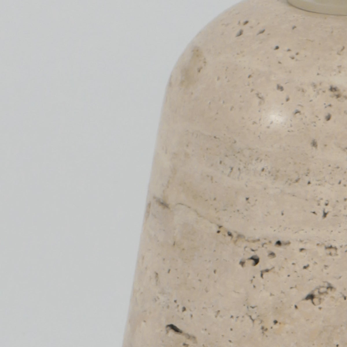 Anne Lighting - lampada da tavolo - Travino - crema bianco - pietra tessile - Ø 20cm - E27 - 4558CR - 4