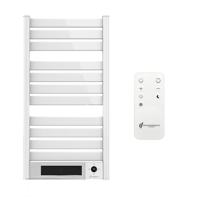 Sèche-Serviette Electrique mural avec Soufflerie Omiros Sannover 2000 W Blanc