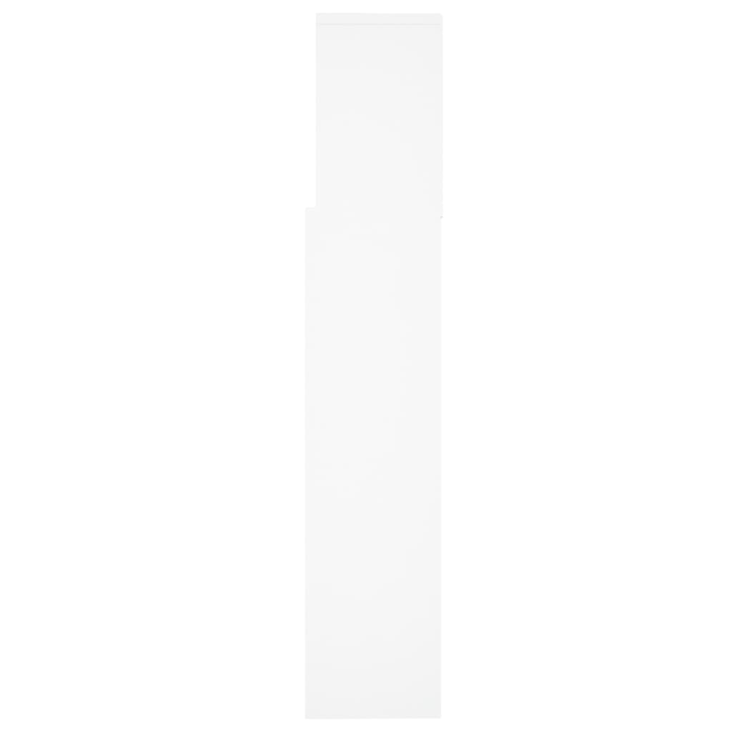 vidaXL Armoire de tête de lit Blanc 160x19x103,5 cm - 6