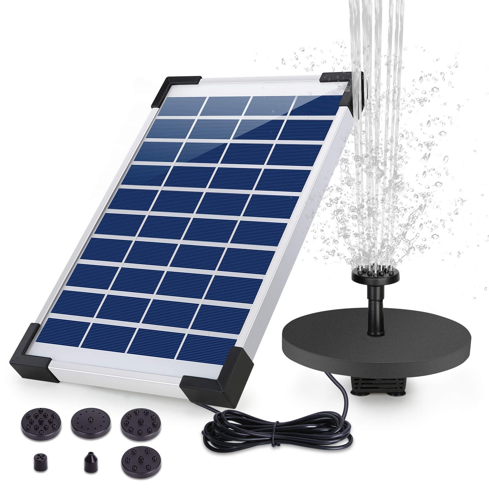 Bomba Solar Para Estanque O Fuente – Water Splash 1350 – 1350 L/h, Panel 20W, Sumergible 12V – NUEVO Bomba Sumergible 12V Panel 20W Bomba Solar Para Estanque O Fuente – Water Splash 1350 – 1350 L/h, Panel 20W, Sumergible 12V – NUEVO Bomba Sumergible 12V Panel 20W