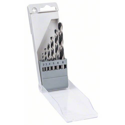 Bosch 6 szt. Wiertła kręte HSS PointTeQ, 2,3,4,5,6,8 mm, kaseta - 2608577346