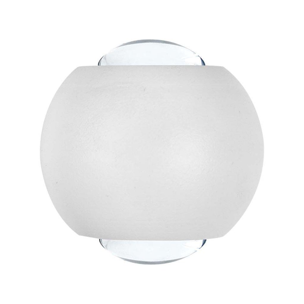 Sferyczna lampa ścienna LED 2 W z podwójnym strumieniem światła, kolor biały 3000 K, IP54