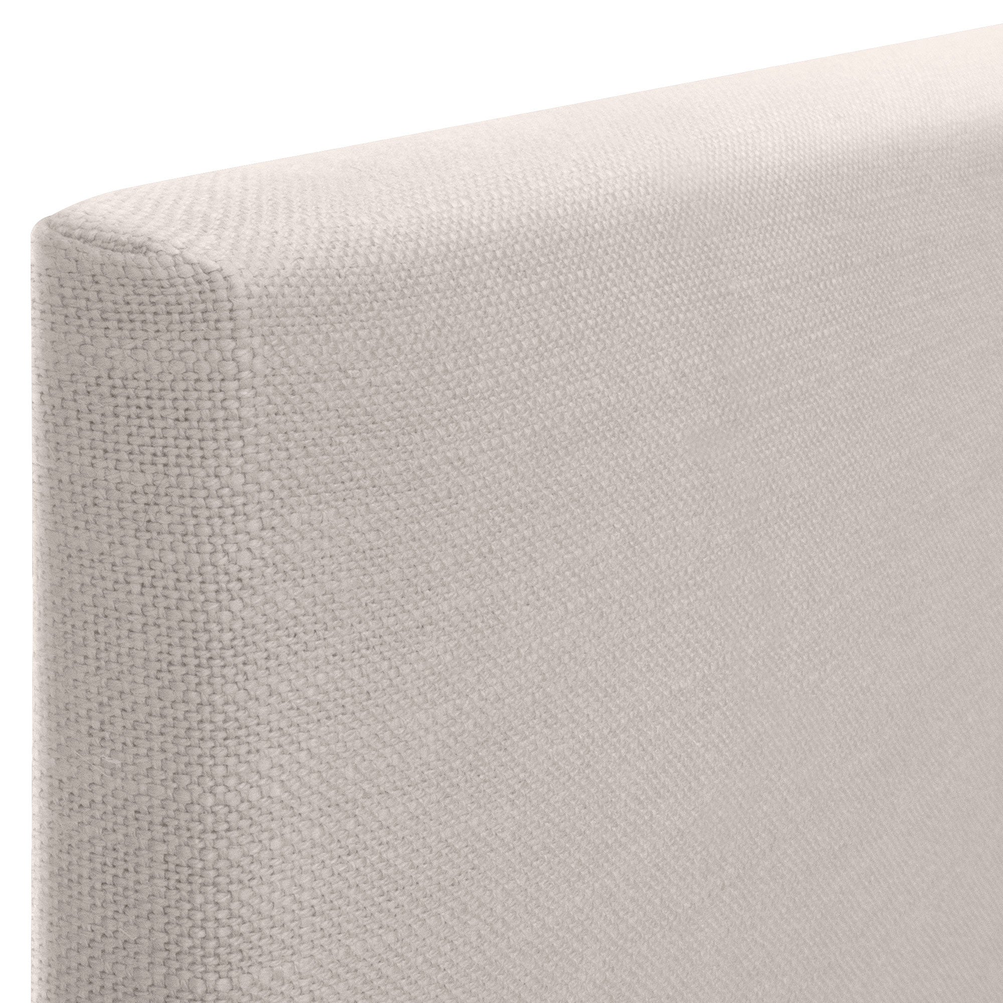 DHOME Cabecero de Lino Natural Liso Hasta el Suelo 150x120cm Camas 150 - Beige - 4