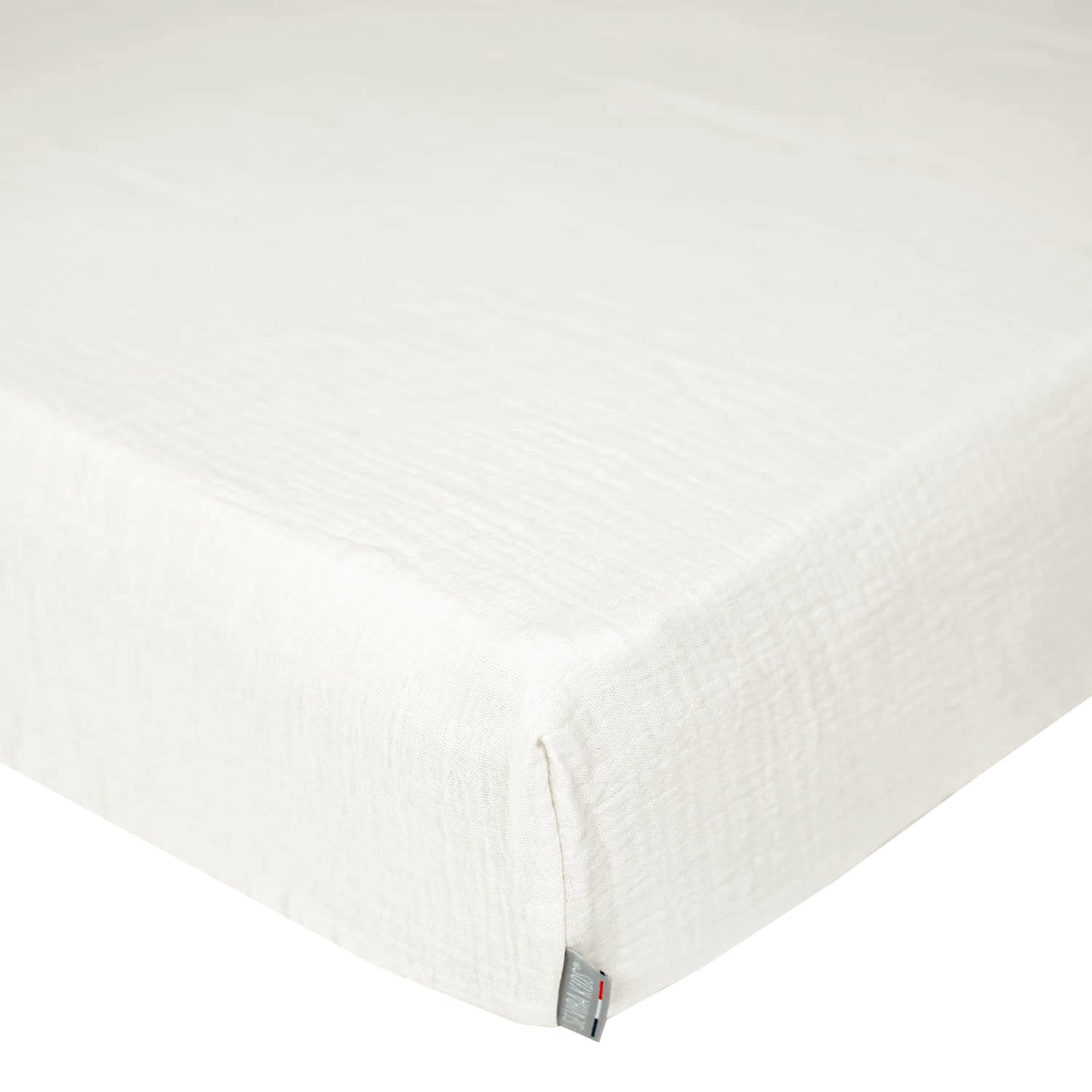 Drap housse uni en gaze de coton - 4