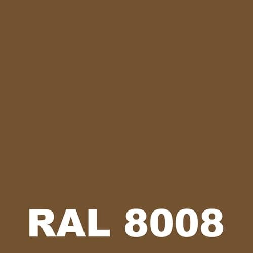 Peinture Antiderapante - Metaltop - Brun olive - RAL 8008 - Pot 15L - 2