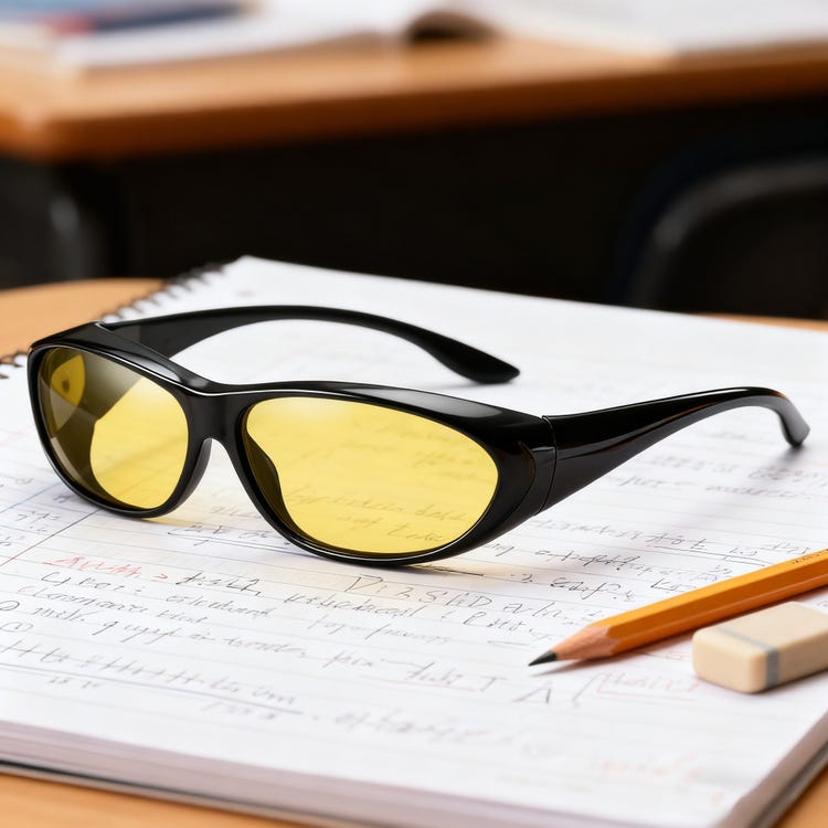 Lunettes de conduite de nuit sur lunettes, verres jaunes anti-reflet UV400, design enveloppant pour hommes et femmes, vision claire et sécurité accrue - 5