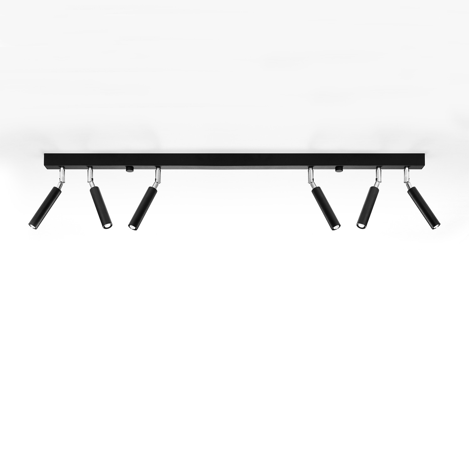 Reflektor sufitowy spot natynkowy Eyetech listwa czarny-chromowany 6xG9x12W wym: 100 x 3 cm metal Sollux Lighting