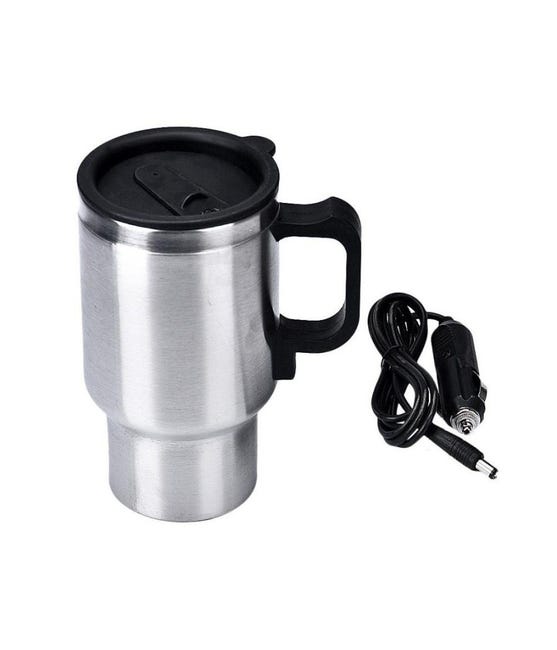 Bollitore elettrico da viaggio DC 12V/24V, tazza riscaldante per auto da 500 ml con coperchio anti-rovesciamento, rivestimento in acciaio inossidabile | Leroy Merlin Bollitore elettrico da viaggio DC 12V/24V, tazza riscaldante per auto da 500 ml con coperchio anti-rovesciamento, rivestimento in acciaio inossidabile | Leroy Merlin