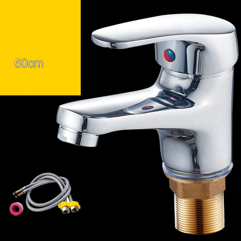 Bateria umywalkowa chromowana