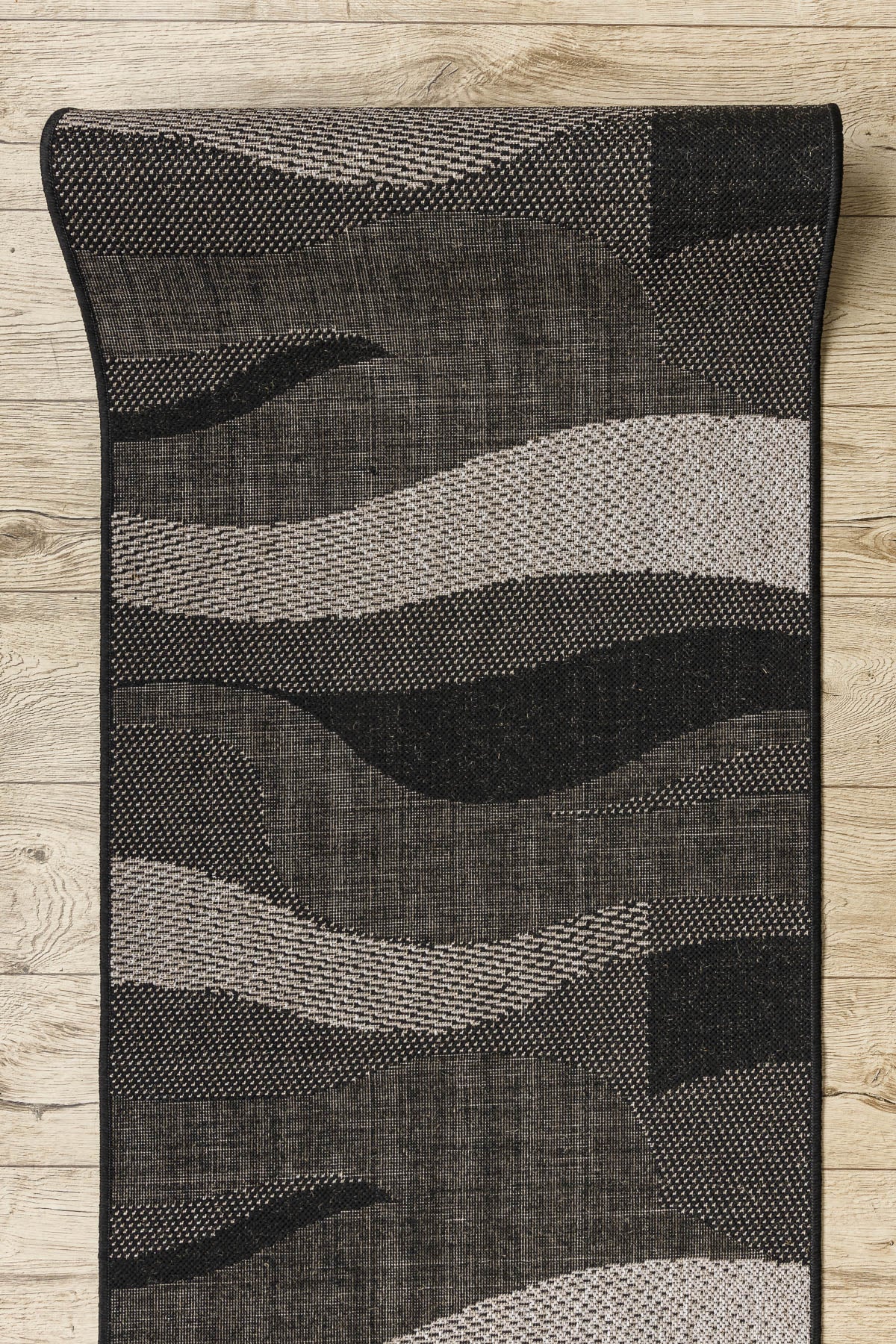 PASSATOIA SIZAL FLOORLUX disegno 20212 nero / argento 80 cm 80x700 cm - 4