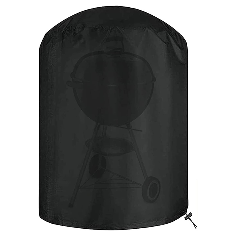 Copertura Impermeabile Per Barbecue Rotondo 30x36H – Protezione Anti-UV E Vento Con Fibbia Per Grill A Carbone