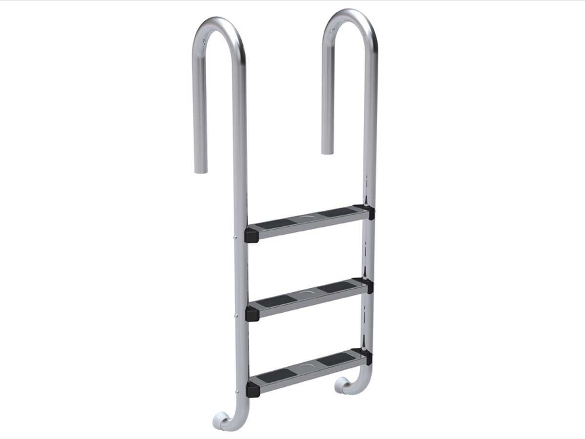 Scala a Libro in Alluminio Security 3 Gradini Piano | Portata 150