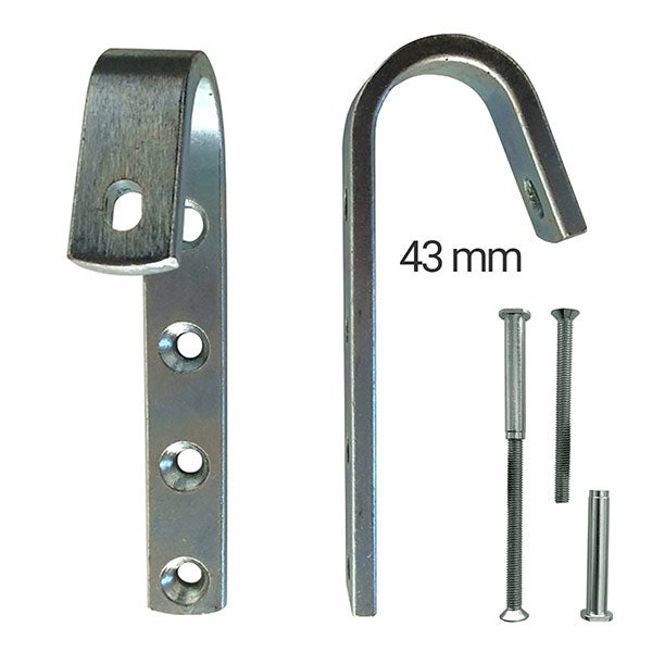 Ganci Per Scale Da Tetto - 2 Pezzi In Acciaio Con Gomma | Stabilizzatori Per Scale 18.5x11.5x3cm - Foto 3