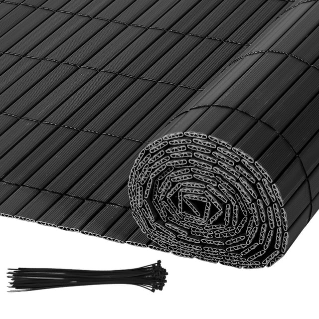 Canisse en PVC,Brise-vue en PVC Clôture d'intimité Protection de Visibilité Résistant UV et aux intempéries,Anthracite 90x300cm