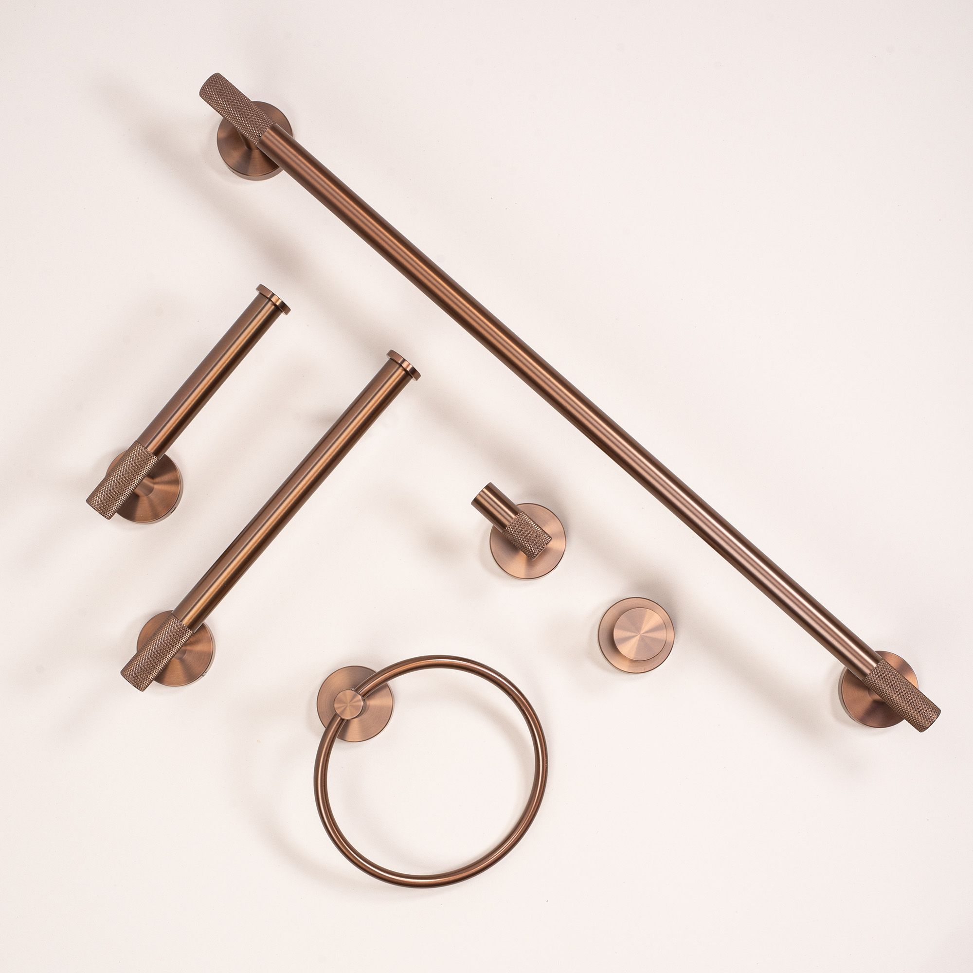 Wieszak łazienkowy RING 6610 Modern Miedź Szczotkowana - 5