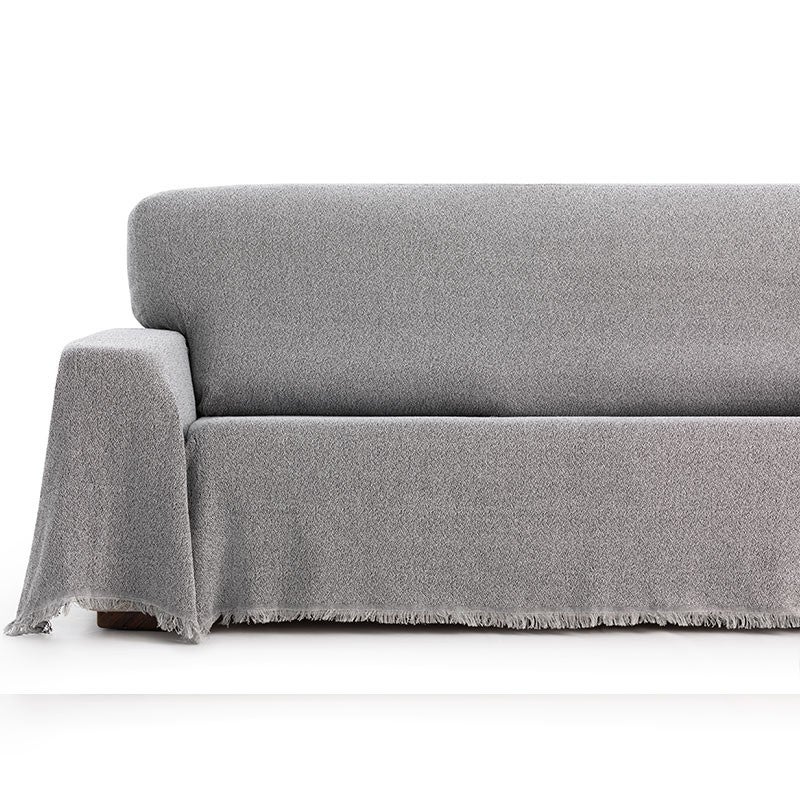 Maxifundas- colcha foulard multiusos mags 180x260cm, gris. colcha multiusos sofa, cubrecama, plaid para cama.