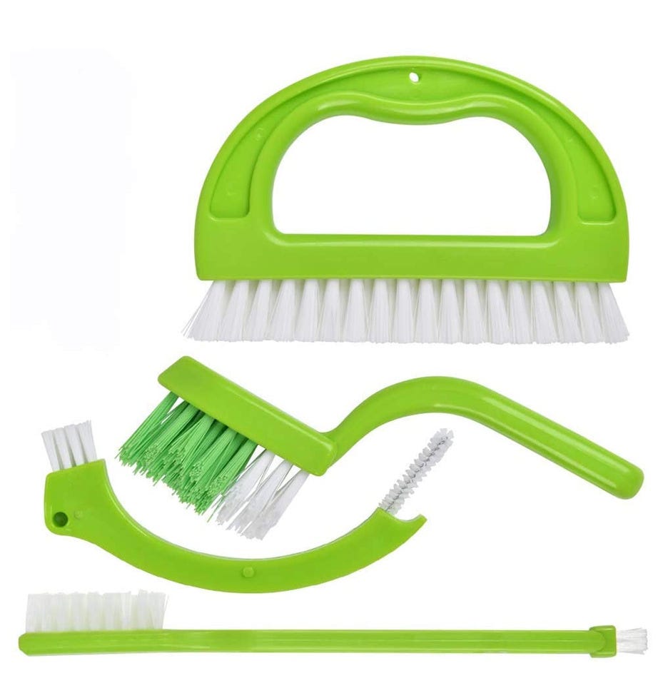 Kit di 4 spazzole per fughe di piastrelle, pulizia delle fughe di finestre in cucina, bagno e casa, rimuove la muffa superficialmente | Leroy Merlin Kit di 4 spazzole per fughe di piastrelle, pulizia delle fughe di finestre in cucina, bagno e casa, rimuove la muffa superficialmente | Leroy Merlin