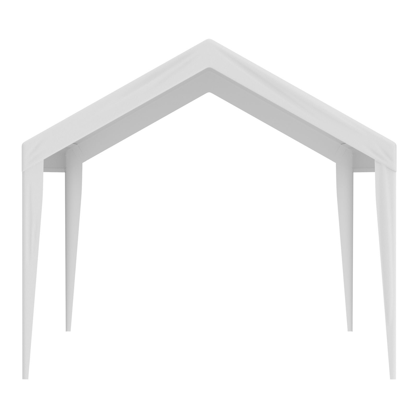 Toile de Rechange SucceBuy pour Abri Voiture 6,1 x 3 m, Bâche Supérieure Imperméable Anti-UV avec Élastiques, Sans Structure, Blanc - 9