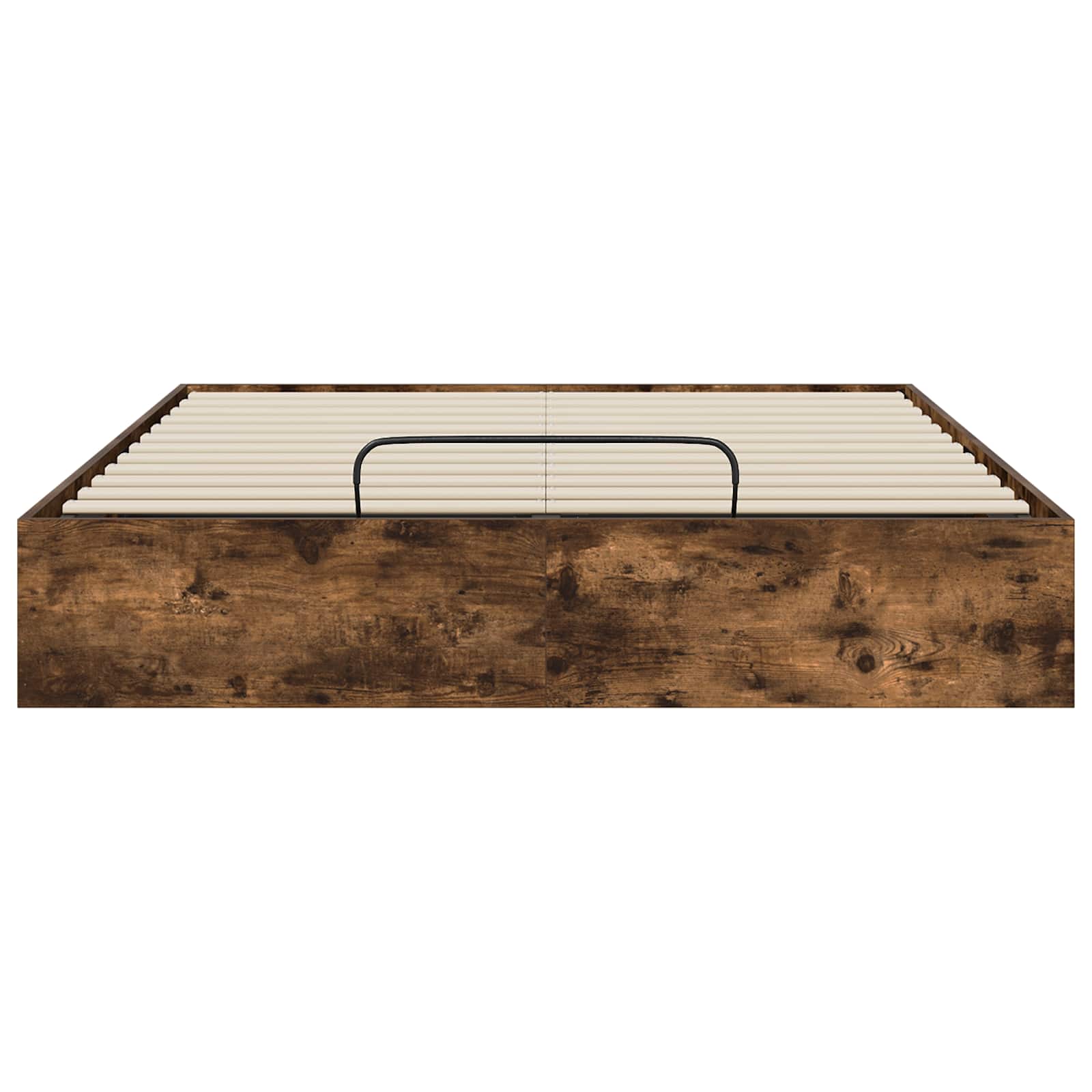 Cadre de lit ottoman avec rangement Chêne fumé 203 x 140 x 25 cm - 5