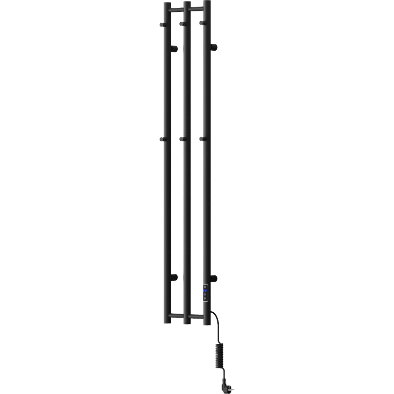 Mexen Pino grzejnik elektryczny z wieszakami na ręczniki 1405 x 242 mm, 200 W, czarny - W301-1405-242-00-70