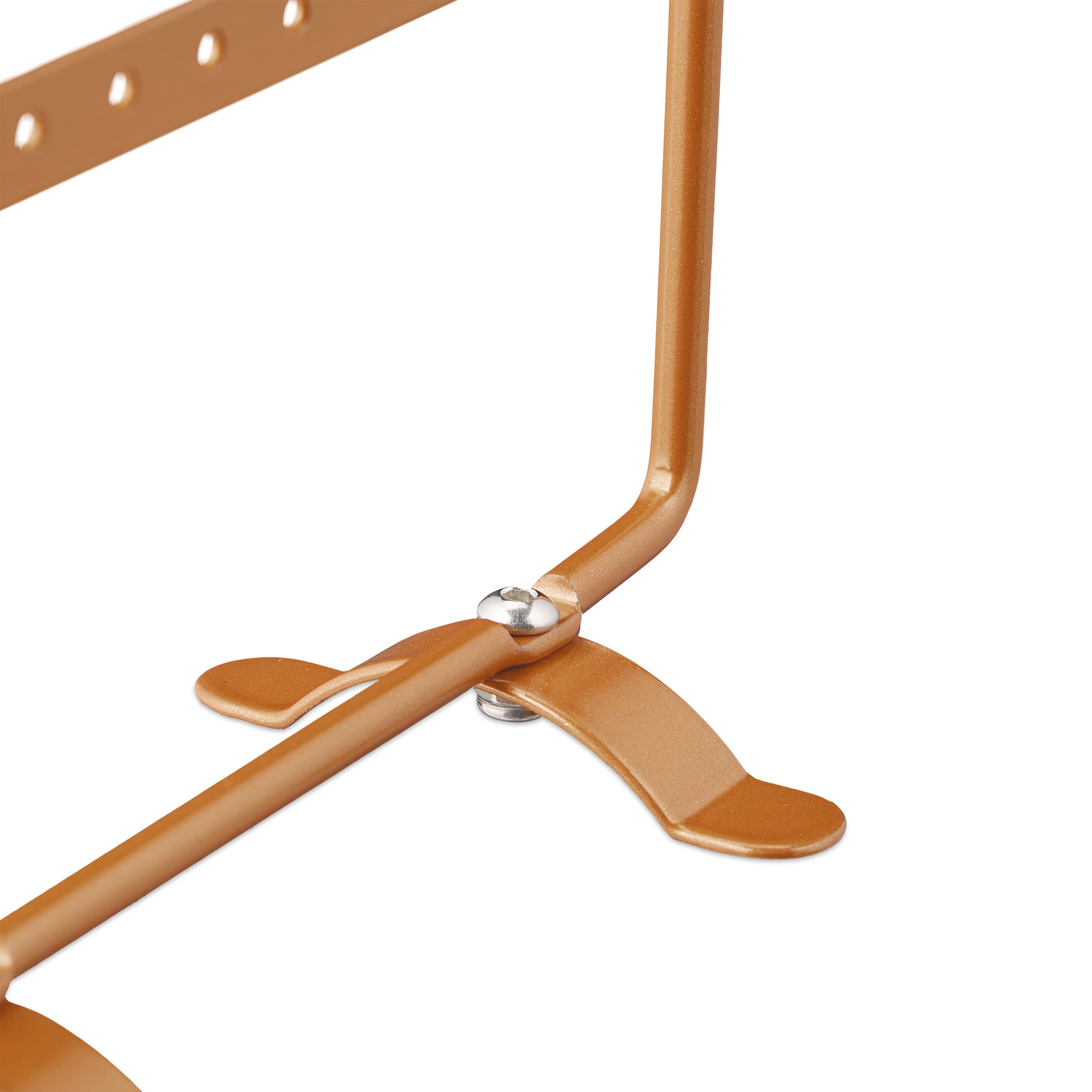 Porte-boucles d’oreilles, présentoir à bijoux, 44&nbsp;emplacements, en fer, HLP&nbsp;: 30,5 x 16,5 x 6,5&nbsp;cm, bronze, Relaxdays - 7