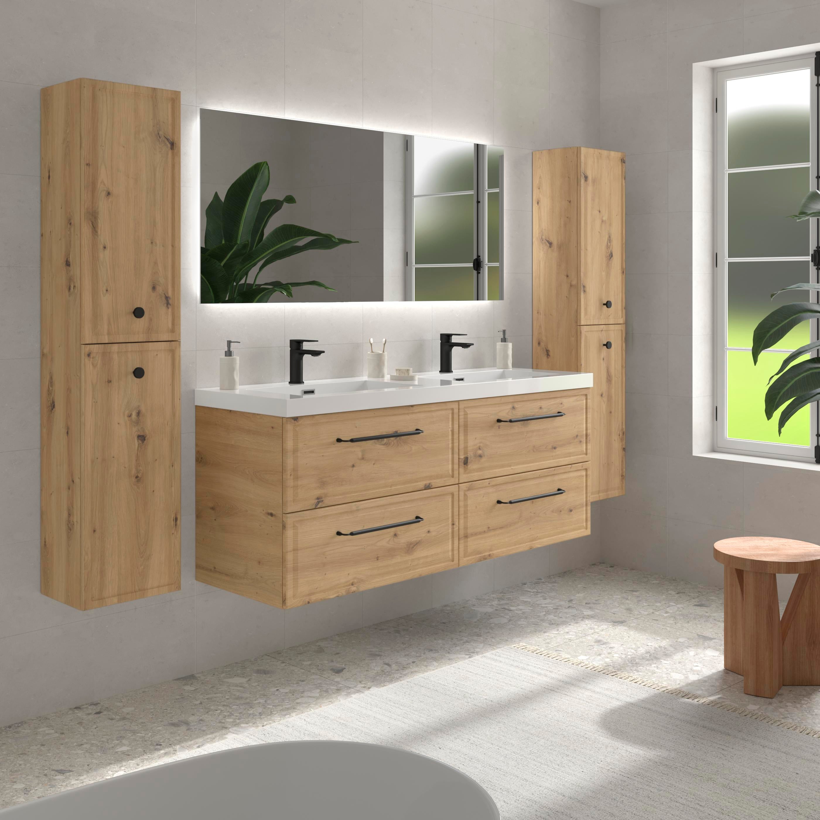 Colonna da bagno RUNA Rovere 30cm - 3