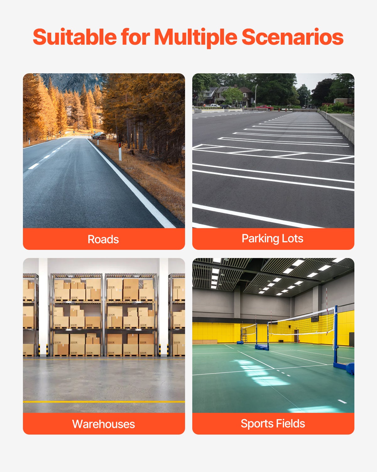Traceuse de lignes VEVOR, métal, 61×33×90 cm, 4 roues, largeur 5,6–10,2 cm, jaune, pour routes/parkings/terrains de sport - 6