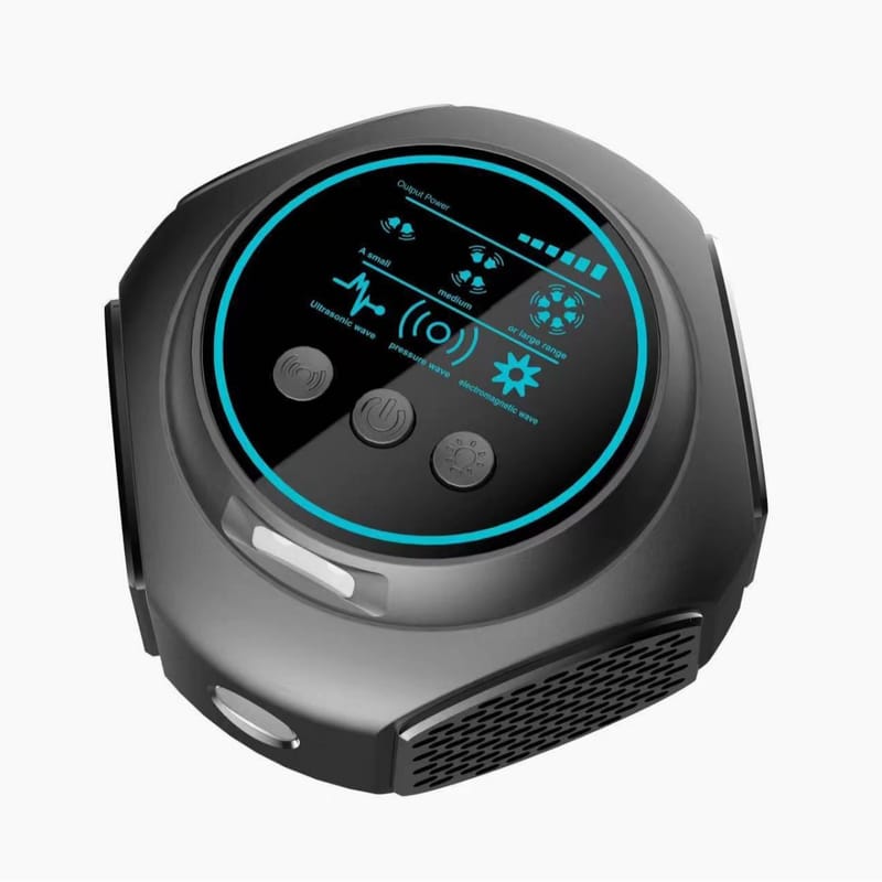 Répulsif à insectes à ultrasons intelligent, adapté à une utilisation intérieure et extérieure, adapté aux garages, normes UE, noir - 6