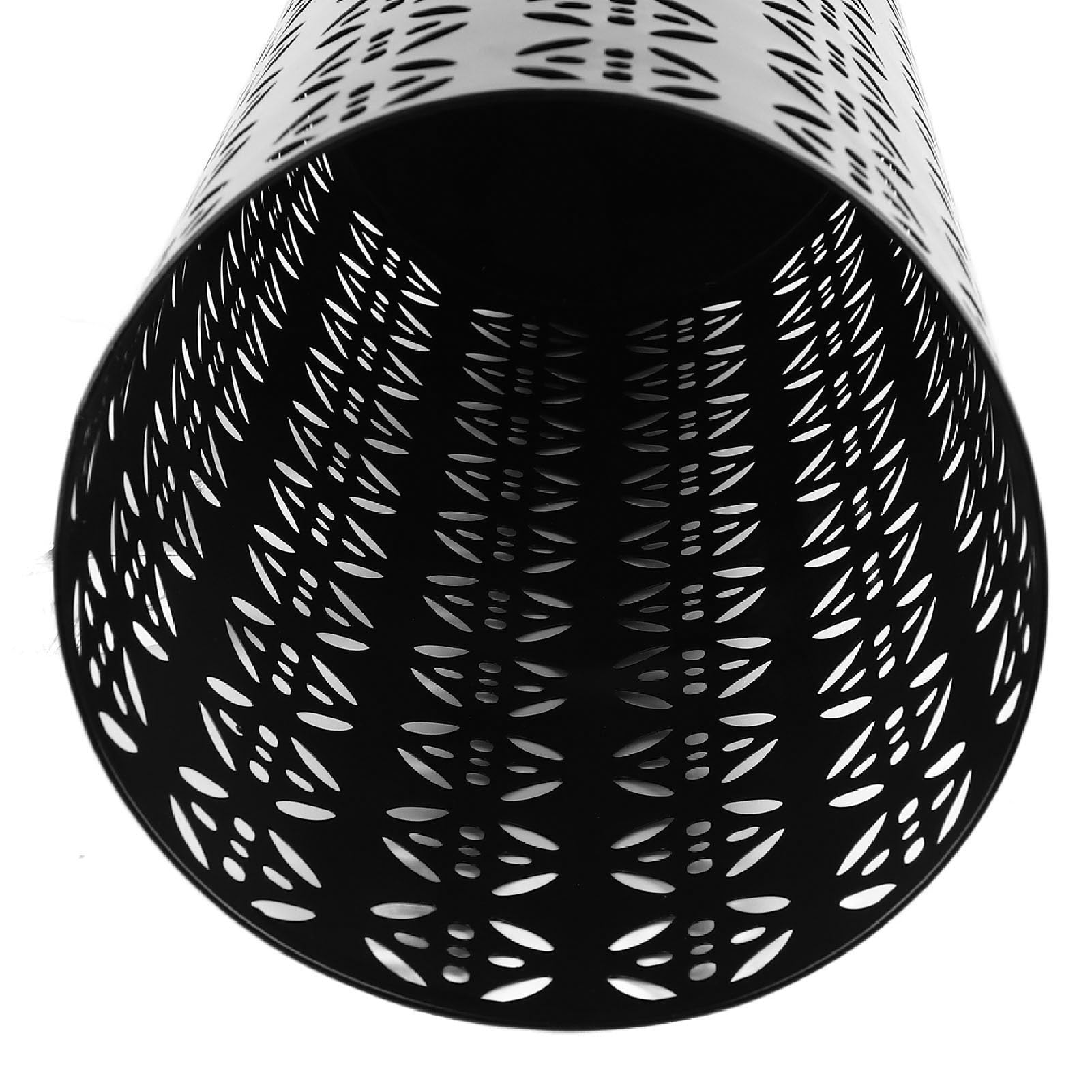 Porte-parapluies rond en métal ajouré 23x15x15cm, antirouille et élégant, pour entrée et bureau, noir – ComfortXL - 6