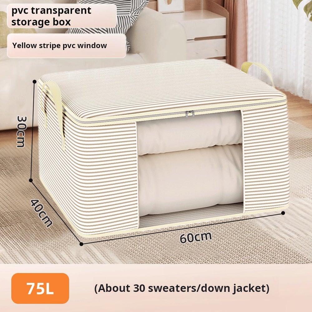 WRAPPYBAG Lot De 8 Sacs De Rangement XXL - Fenêtre Transparente – Sacs Pour Déménagement/Voyage – Solide, Épais